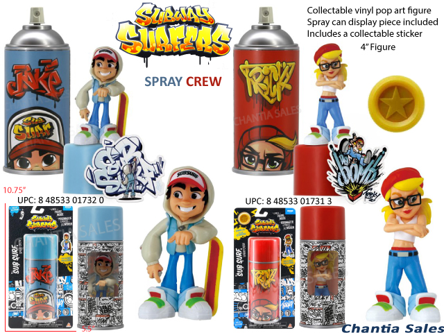 Subway Surfers Spray Crew Jake 4” Figure 01731 – Cove Toy House